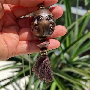 Four Face Emotions Buddha Necklace adjustable length